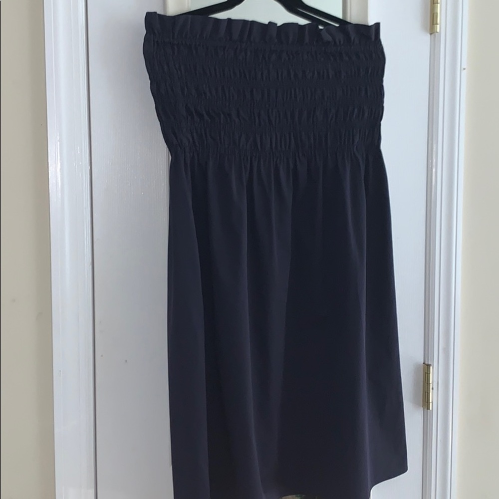Zara Strapless Smocked Dress
